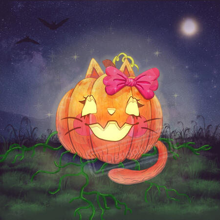 Pumpkin Cat